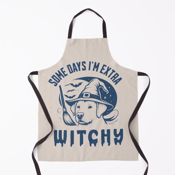 Item preview, Some Days I'm Extra Witchy – Labrador Halloween designed and sold by Bossy Dogs Co..