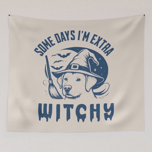 Item preview, Some Days I'm Extra Witchy – Labrador Halloween  designed and sold by Bossy Dogs Co..