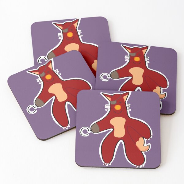 Item preview, red fox with eye patch and hand hook designed and sold by ssteffoxx.