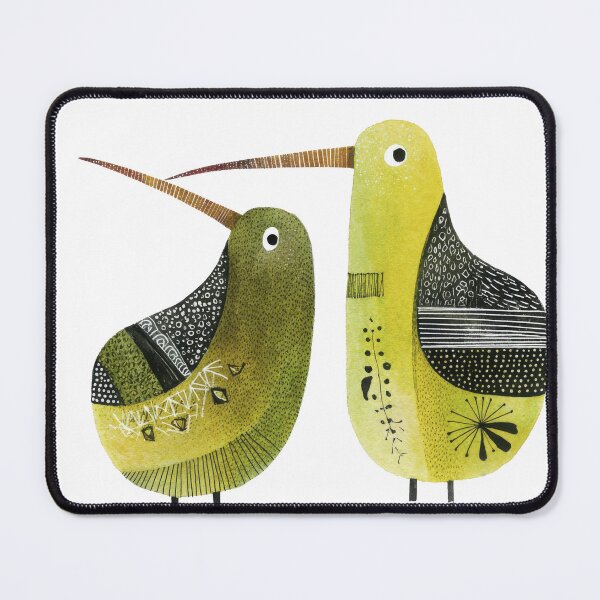 Item preview, Quirky Kiwi Bird Illustration in Green and Black designed and sold by dawnleblanc55.