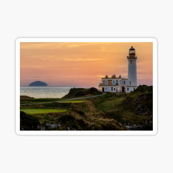 Item preview, Turnberry Lighthouse and Ailsa Craig at Sunset designed and sold by derekbeattie.