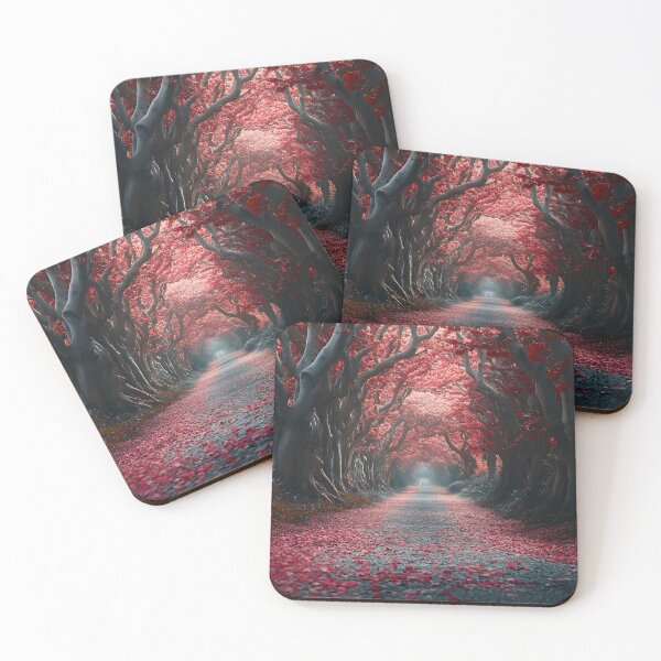 Item preview, Enchanting Pathway Through Vibrant Autumn Forest designed and sold by Artessie.