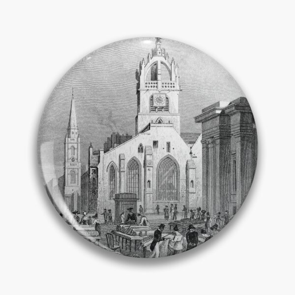 Item preview, St. Giles Cathedral, LawnMarket, Edinburgh, vintage engraving 1829 designed and sold by IconArchive.