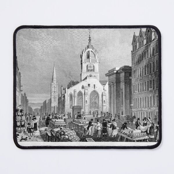 Item preview, St. Giles Cathedral, LawnMarket, Edinburgh, vintage engraving 1829 designed and sold by IconArchive.