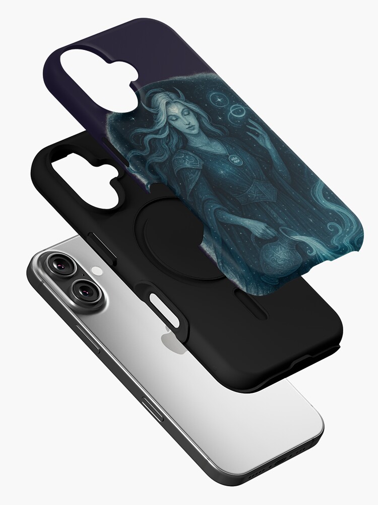 Aquarius Divine Feminine Witchy Zodiac iPhone Case