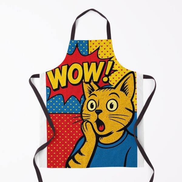 Item preview, WOW Cat – Pop Art Comic Surprised Cat Illustration designed and sold by Motif Store.