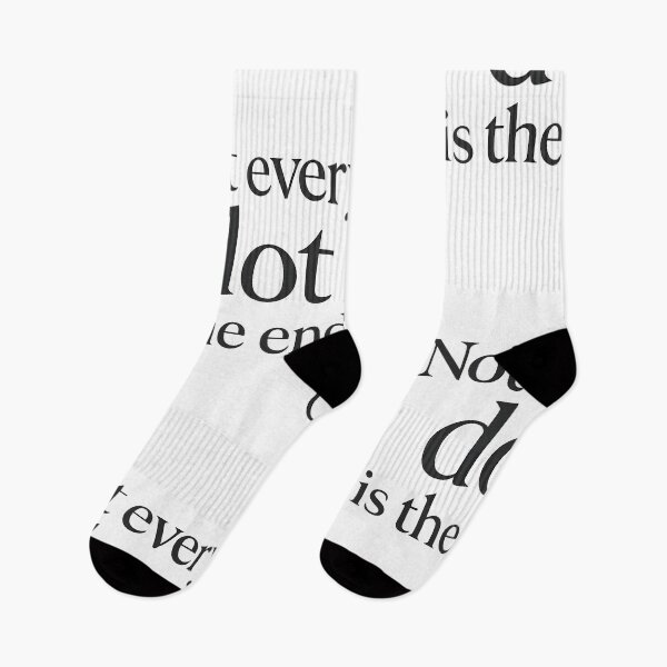Item preview, "Not Every Dot Is the End" - Deep Motivational Quote Design (Super Low Price!) designed and sold by MSTextVibe.