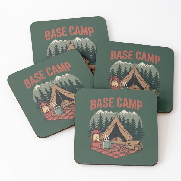 Item preview, Base Camp Tent Adventure | Retro Camping Scene with Lantern & Coffee Mug designed and sold by NoctaHike.
