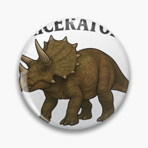 Item preview, Triceratops Sticker – The Cretaceous Tank with Style designed and sold by DrDoke.