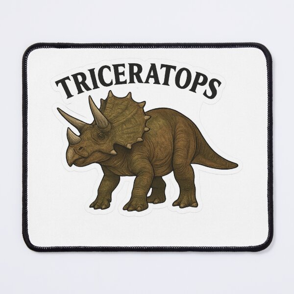 Item preview, Triceratops Sticker – The Cretaceous Tank with Style designed and sold by DrDoke.