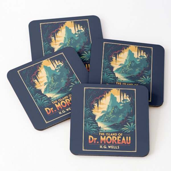 Item preview, A Vintage Poster of The Island of Dr. Moreau - H.G. Wells designed and sold by GoodOldVintage.