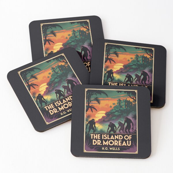 Item preview, A Vintage Poster of The Island of Dr. Moreau - H.G. Wells designed and sold by GoodOldVintage.