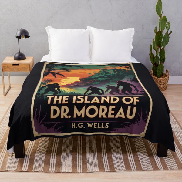 Item preview, A Vintage Poster of The Island of Dr. Moreau - H.G. Wells designed and sold by GoodOldVintage.