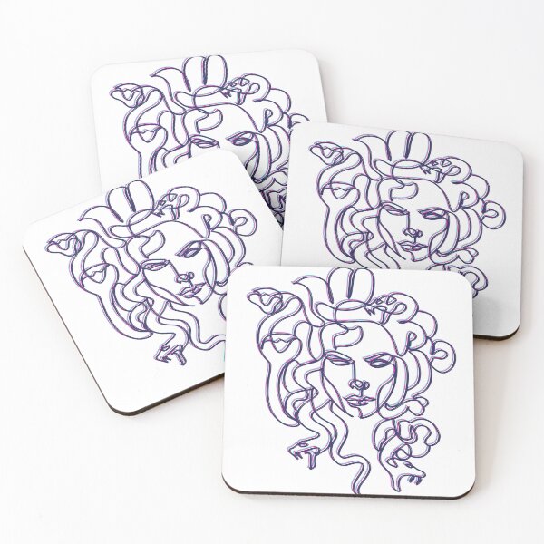 Item preview, Medusa - Wrongfully Punished Beauty Cursed Snake Hair Outline Doodle designed and sold by RabbitHoleThings.