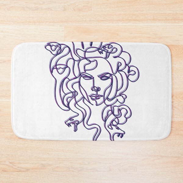 Item preview, Medusa - Wrongfully Punished Beauty Cursed Snake Hair Outline Doodle designed and sold by RabbitHoleThings.