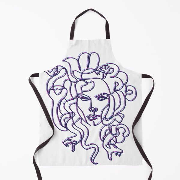 Item preview, Medusa - Wrongfully Punished Beauty Cursed Snake Hair Outline Doodle designed and sold by RabbitHoleThings.