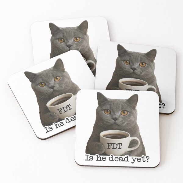 Item preview, Is He Dead Yet Cat designed and sold by Metro Bionic.