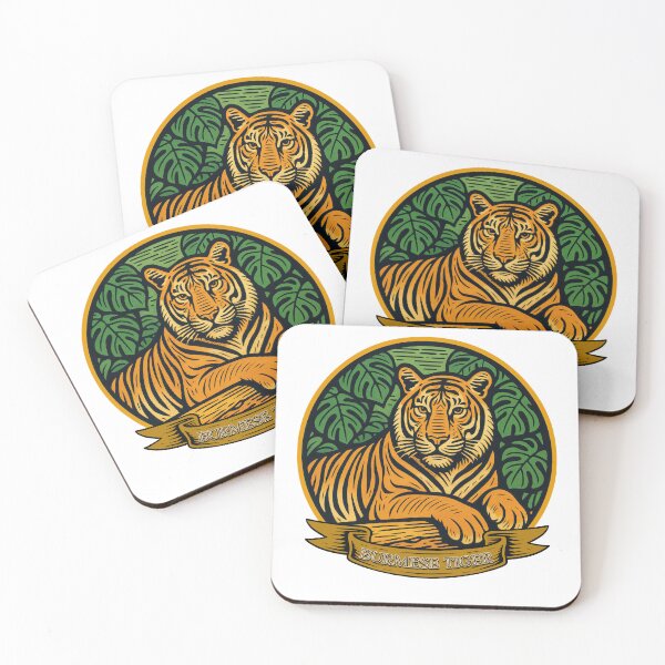 Item preview, Guardian of the Burmese Wild – Regal Tiger in Emerald Canopy designed and sold by ForeverPrintsOK.