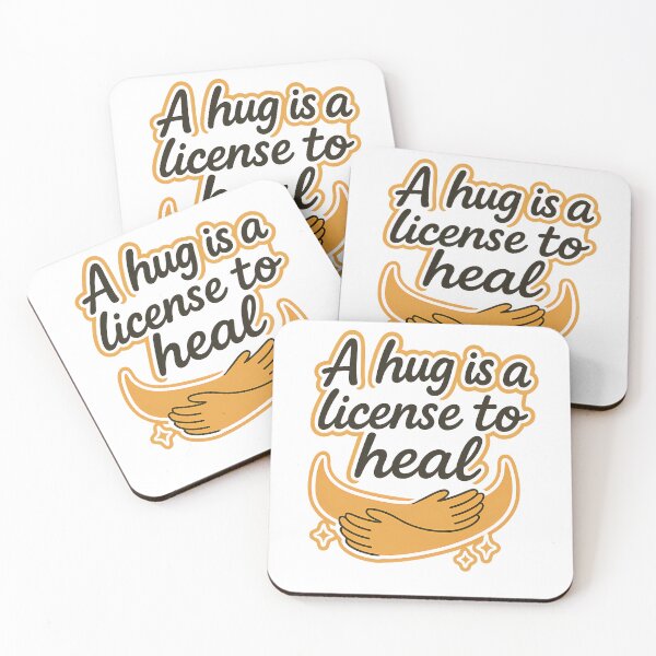 Item preview, A Hug Is a License to Heal – Inspirational Minimalist Quote (Super Low Price!) designed and sold by MSTextVibe.