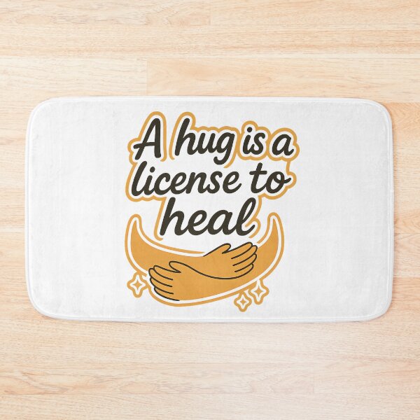 Item preview, A Hug Is a License to Heal – Inspirational Minimalist Quote (Super Low Price!) designed and sold by MSTextVibe.