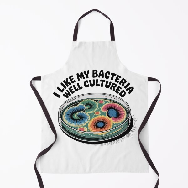 Item preview, I like my bacteria well cultured, funny microbiology pun designed and sold by NoetherSym.