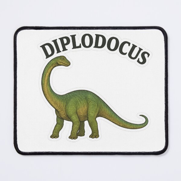 Item preview, Diplodocus Sticker – The Gentle Giant with a Whip-Tail Wiggle designed and sold by DrDoke.