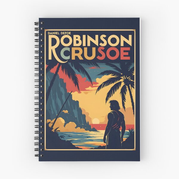 Item preview, A Vintage Poster of Robinson Crusoe - Daniel Defoe  designed and sold by GoodOldVintage.