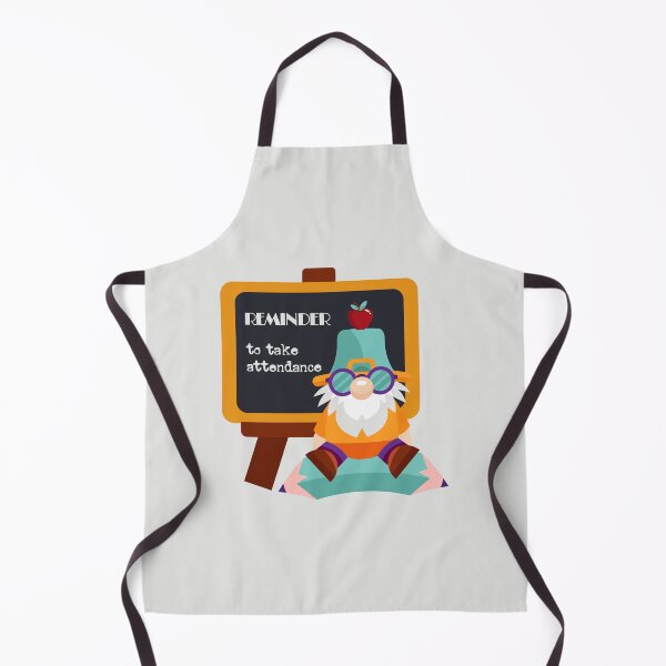 Item preview, Teacher Gnome Reminder – Take Attendance Chalkboard Design designed and sold by EmeraldeaArt.