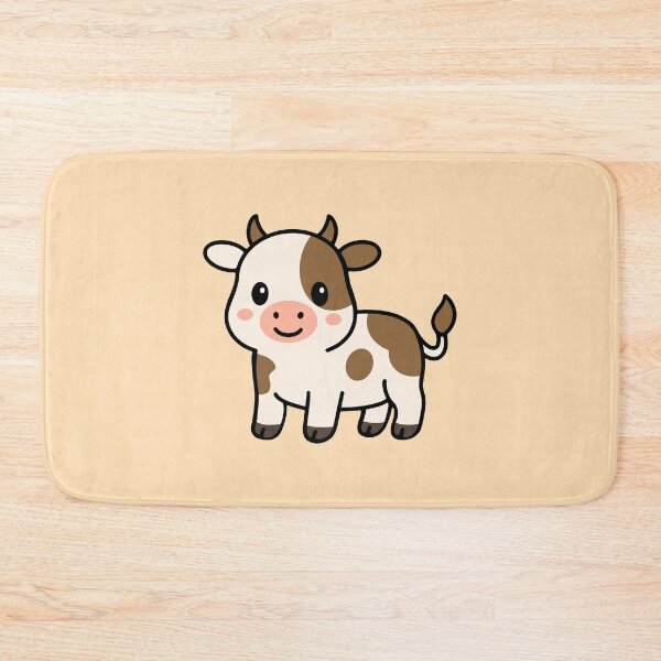 Item preview, Cute Cartoon Cow With Brown Spots designed and sold by WildlifeDoodle.