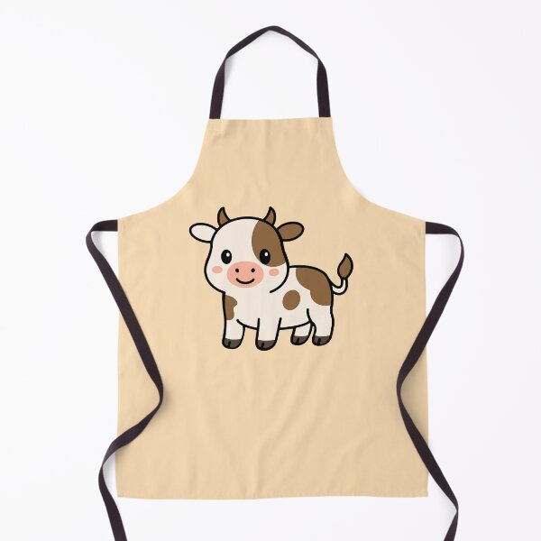 Item preview, Cute Cartoon Cow With Brown Spots designed and sold by WildlifeDoodle.