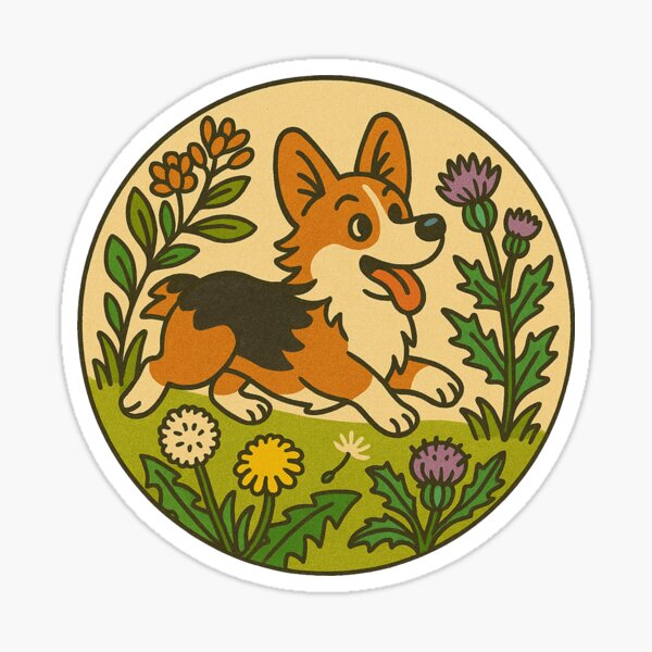 Artikel-Vorschau von Frühlings-Corgi, designt und verkauft von Boog Monst .