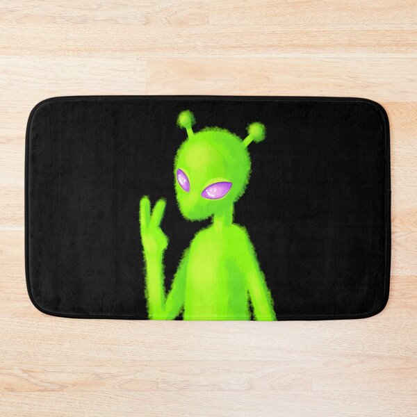 Item preview, Fuzzy Green Alien designed and sold by EveningRaine.