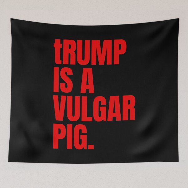 Item preview, trump is a vulgar pig (red) designed and sold by Thelittlelord.