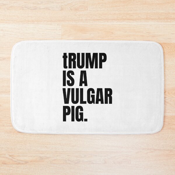 Item preview, trump is a vulgar pig (black) designed and sold by Thelittlelord.
