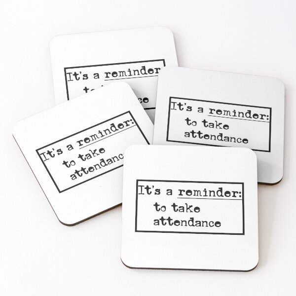 Item preview, Reminder: Take Attendance – Minimal Typewriter Font Design for Teachers designed and sold by EmeraldeaArt.