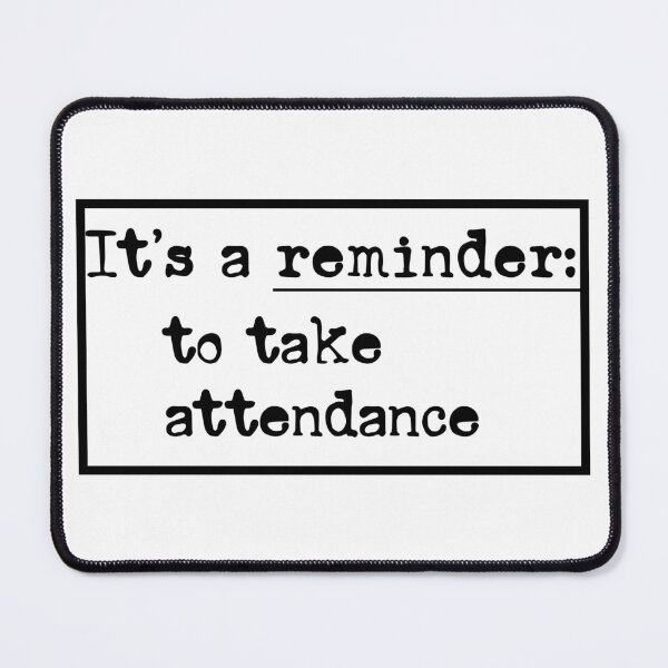 Item preview, Reminder: Take Attendance – Minimal Typewriter Font Design for Teachers designed and sold by EmeraldeaArt.