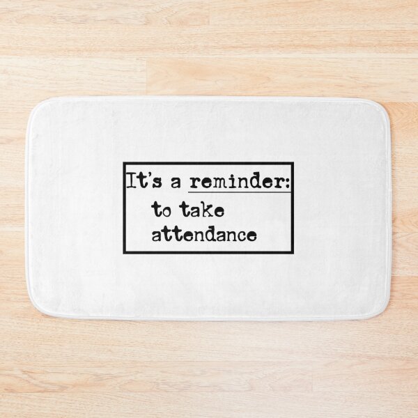 Item preview, Reminder: Take Attendance – Minimal Typewriter Font Design for Teachers designed and sold by EmeraldeaArt.