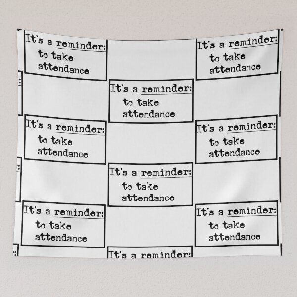 Item preview, Reminder: Take Attendance – Minimal Typewriter Font Design for Teachers designed and sold by EmeraldeaArt.