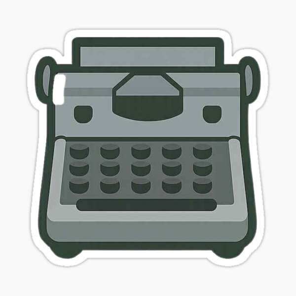 Item preview, Type Writer - sticker designed and sold by CanSparkleArt.
