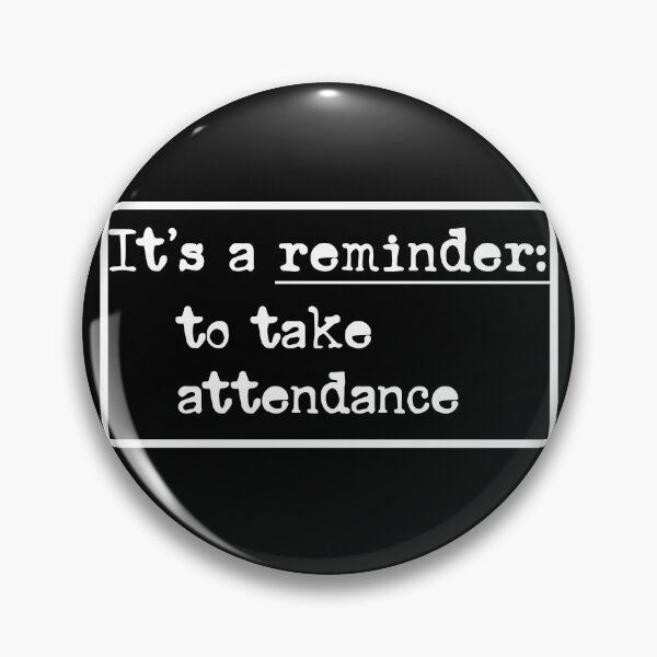 Item preview, Reminder: Take Attendance – Minimal Typewriter Font white Design for Teachers designed and sold by EmeraldeaArt.