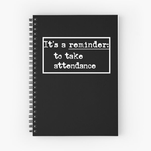 Item preview, Reminder: Take Attendance – Minimal Typewriter Font white Design for Teachers designed and sold by EmeraldeaArt.