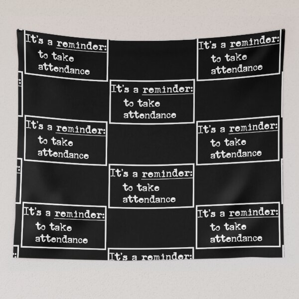 Item preview, Reminder: Take Attendance – Minimal Typewriter Font white Design for Teachers designed and sold by EmeraldeaArt.