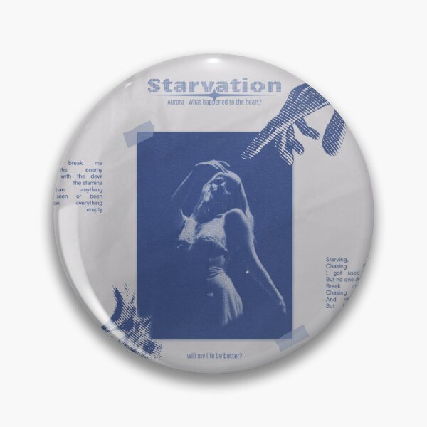 Item preview, Aurora "Starvation" lyrics poster designed and sold by mdnightdvdesign.