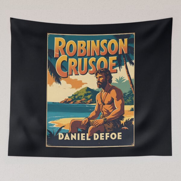 Artikelvorschau, Ein Vintage-Poster von Robinson Crusoe - Daniel Defoe entworfen und verkauft von GoodOldVintage.