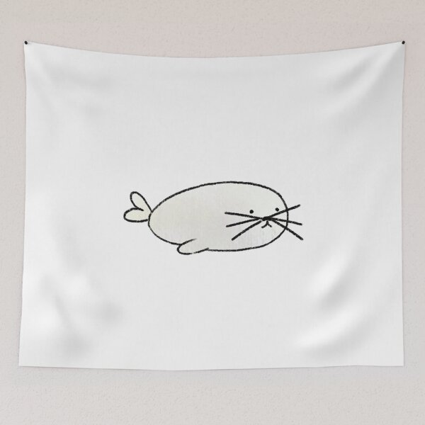 Item preview, Cute white seal designed and sold by OrangesAndFun.