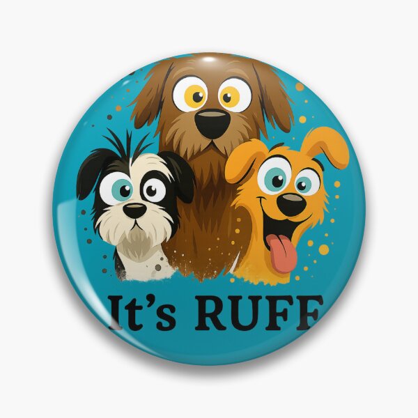 Item preview, It’s RUFF – Funny Dog Illustration for Dog Lovers designed and sold by Idelab-11.