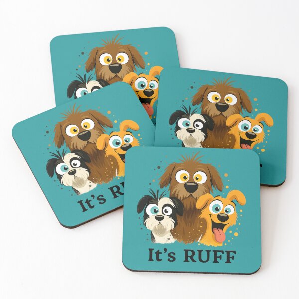 Item preview, It’s RUFF – Funny Dog Illustration for Dog Lovers designed and sold by Idelab-11.