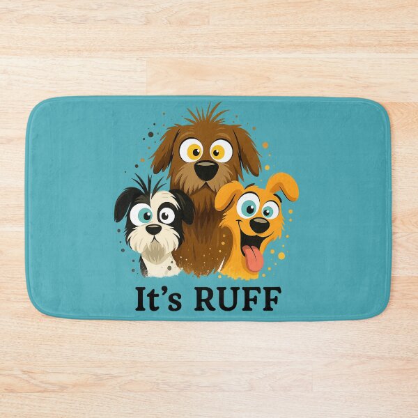 Item preview, It’s RUFF – Funny Dog Illustration for Dog Lovers designed and sold by Idelab-11.