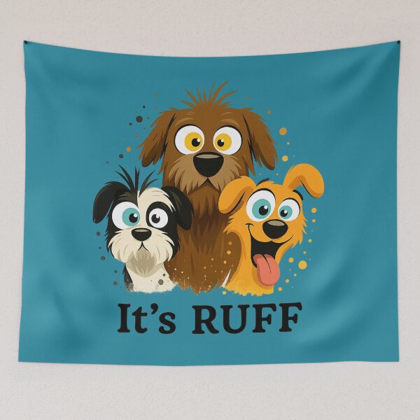 Item preview, It’s RUFF – Funny Dog Illustration for Dog Lovers designed and sold by Idelab-11.