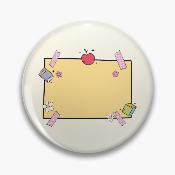 Item preview, Yellow Sticky Note with Apple and Book – Cute School-Themed Blank Post-it Design designed and sold by EmeraldeaArt.